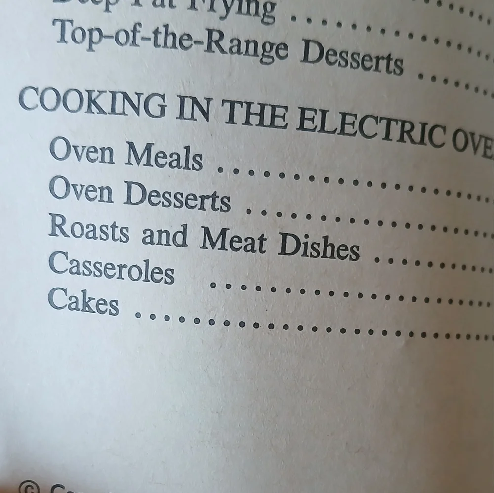 Vintage 60's Cook Book 'Electric Cook Book' Paperback Marguerite Fenner